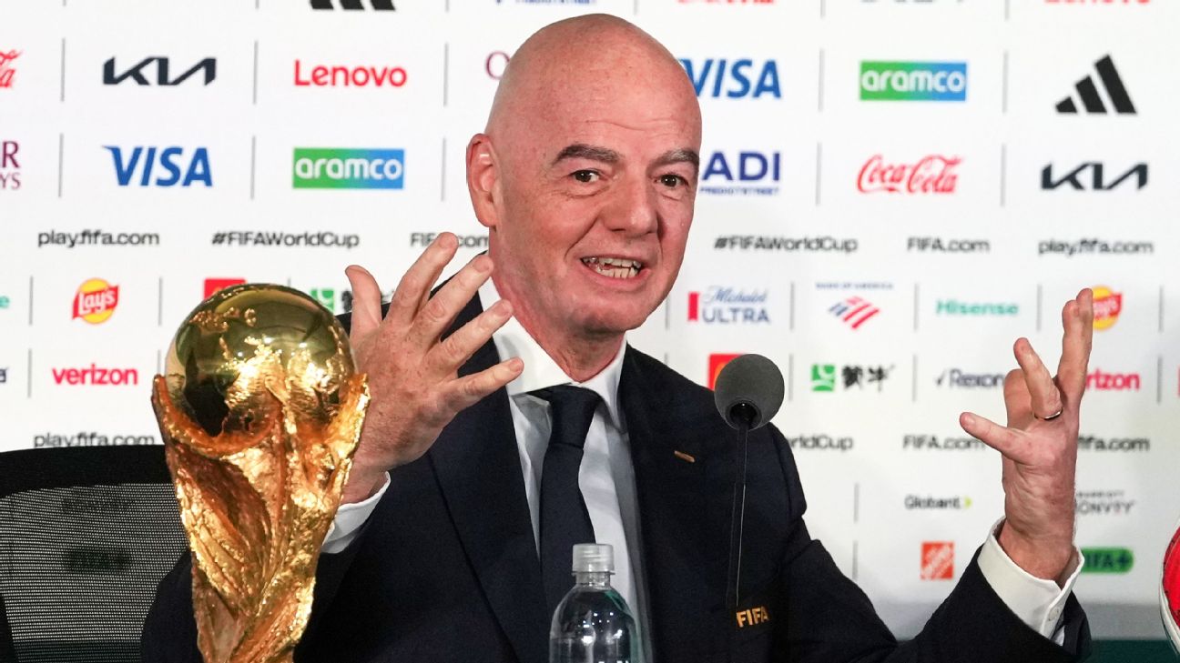 因凡蒂诺谈世界杯签证与票价：FIFA称应冷静应对